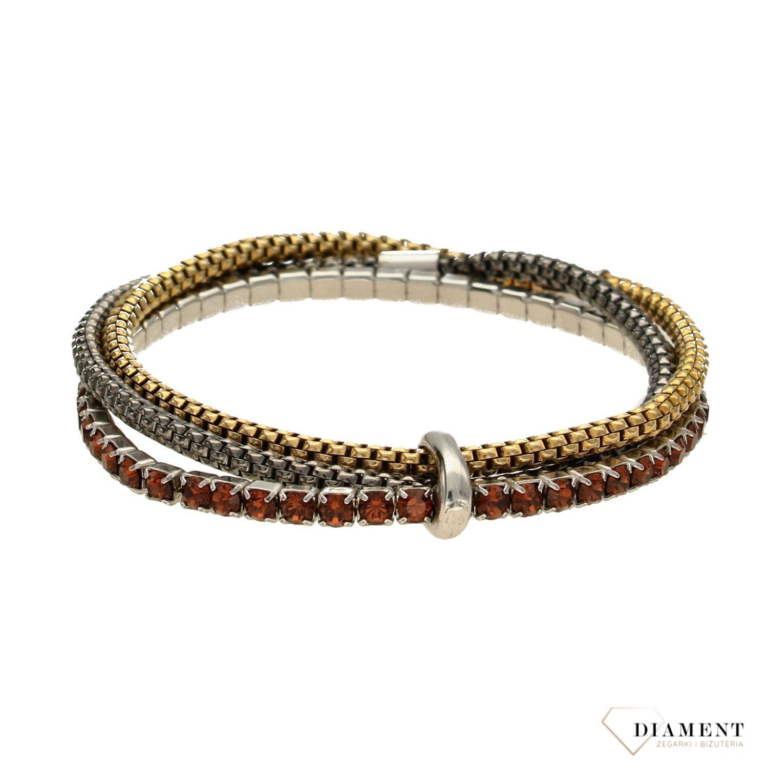 Srebrna bransoletka Fope trzy bransoletki Z1222 (1).jpg